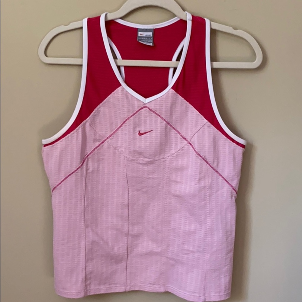 Nike Pink Racer Back Tank Size L (12-14)